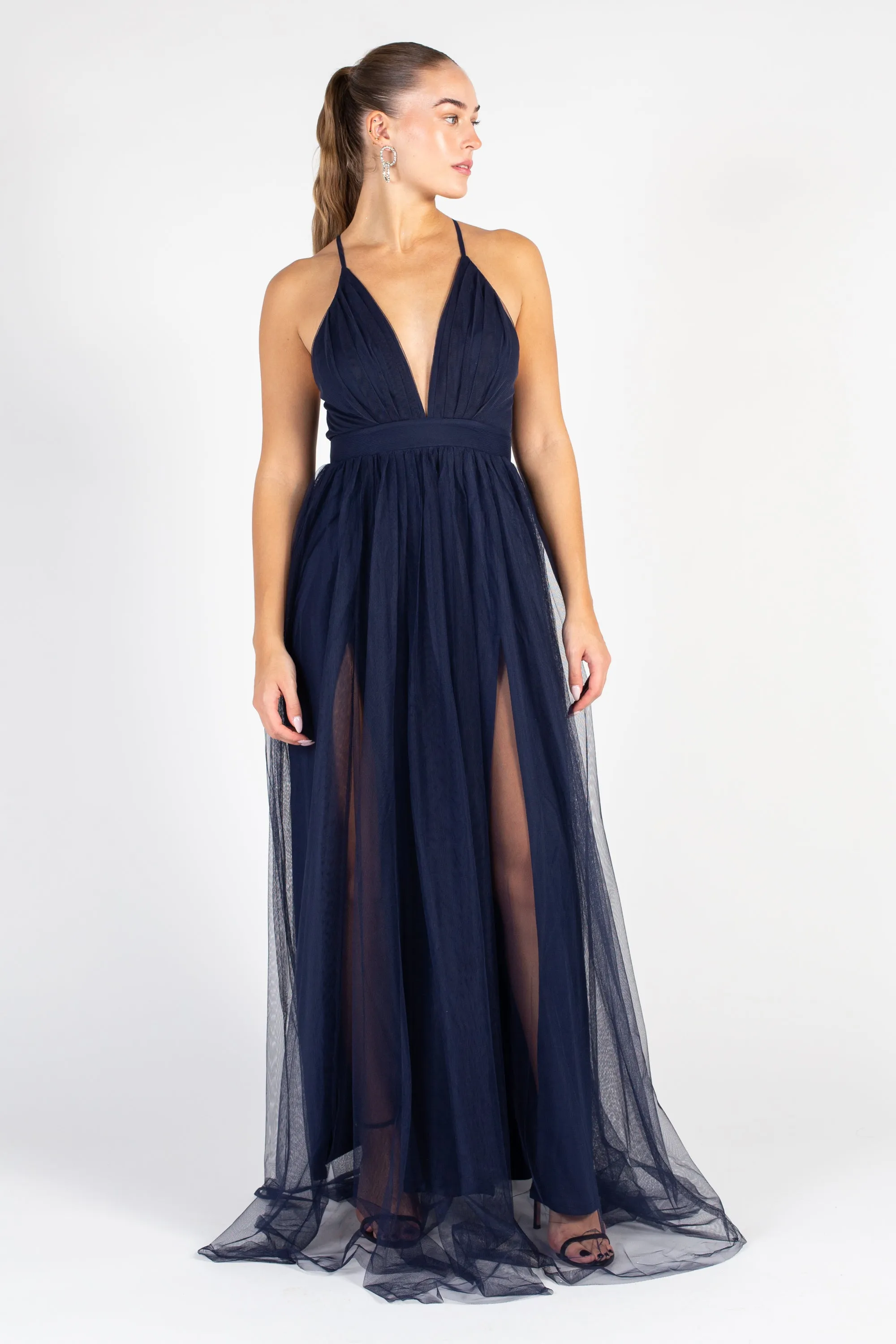 Sandy Tulle Maxi Dress