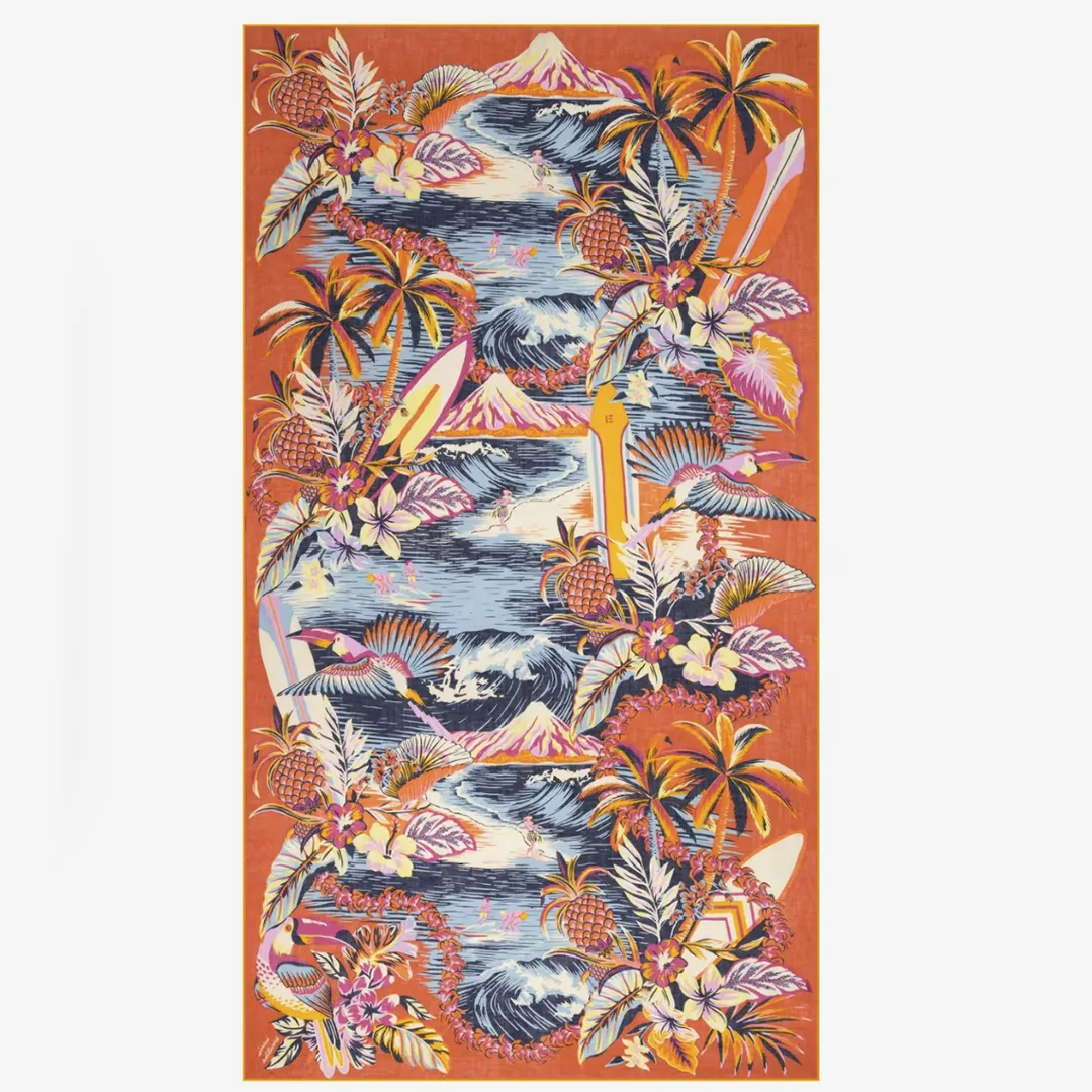 Scarf 100 'Hawai' in Orange by Inoui Editions
