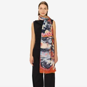 Scarf 100 'Hawai' in Orange by Inoui Editions