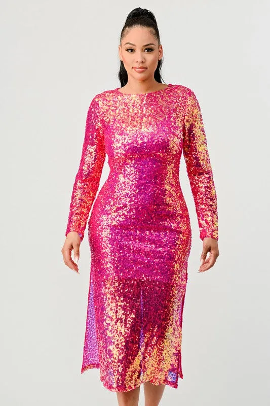 SEQUIN GLAMOUR MAXII DRESS