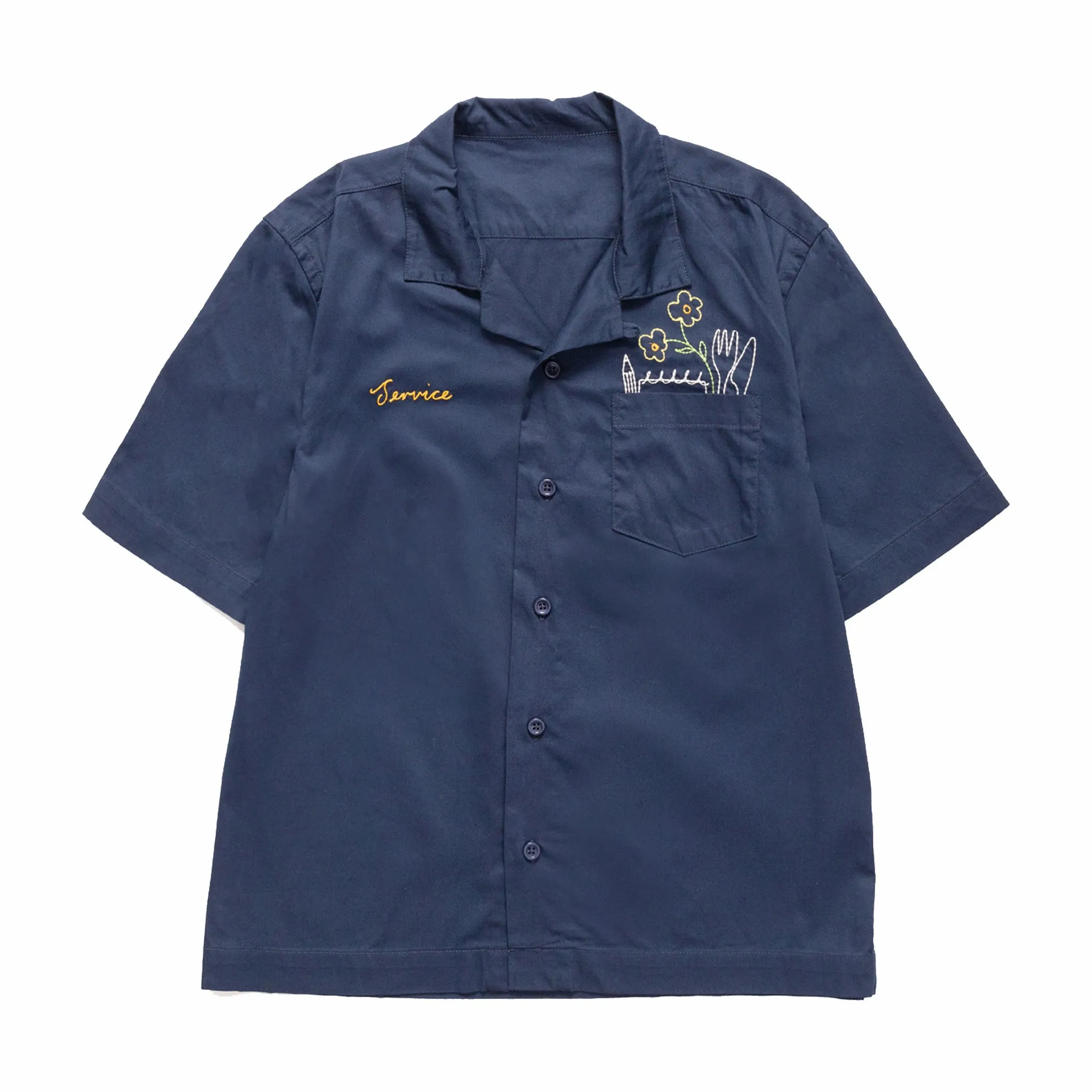 Service Works Light Twill Necessities Short Sleeve Shirt (Navy)