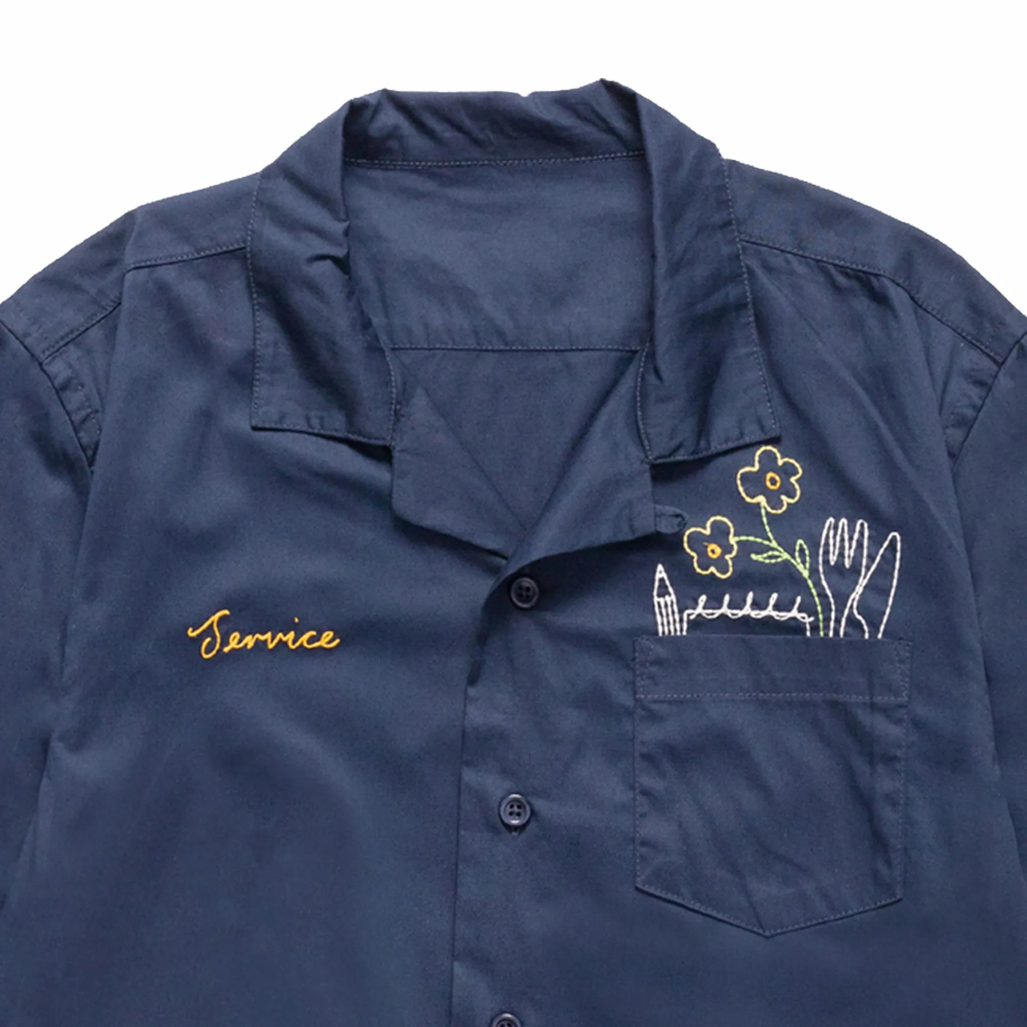 Service Works Light Twill Necessities Short Sleeve Shirt (Navy)
