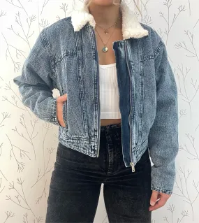 Sherpa Lined Denim Jacket