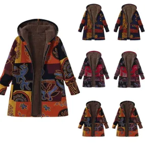 Sidiou Group Women Fleece Coat Ladies Winter Oversized Hooded Thicken Jacket Zipper Hoodie