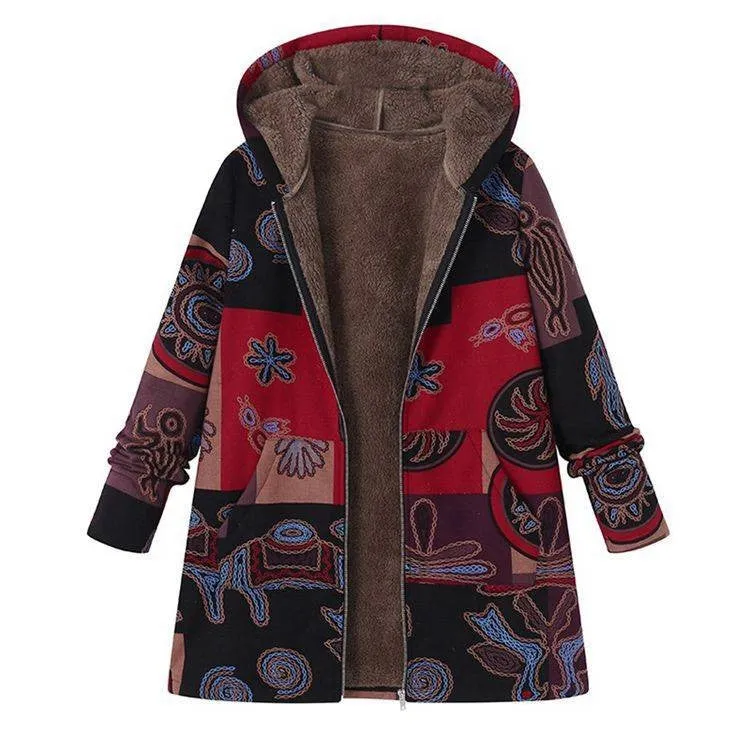 Sidiou Group Women Fleece Coat Ladies Winter Oversized Hooded Thicken Jacket Zipper Hoodie