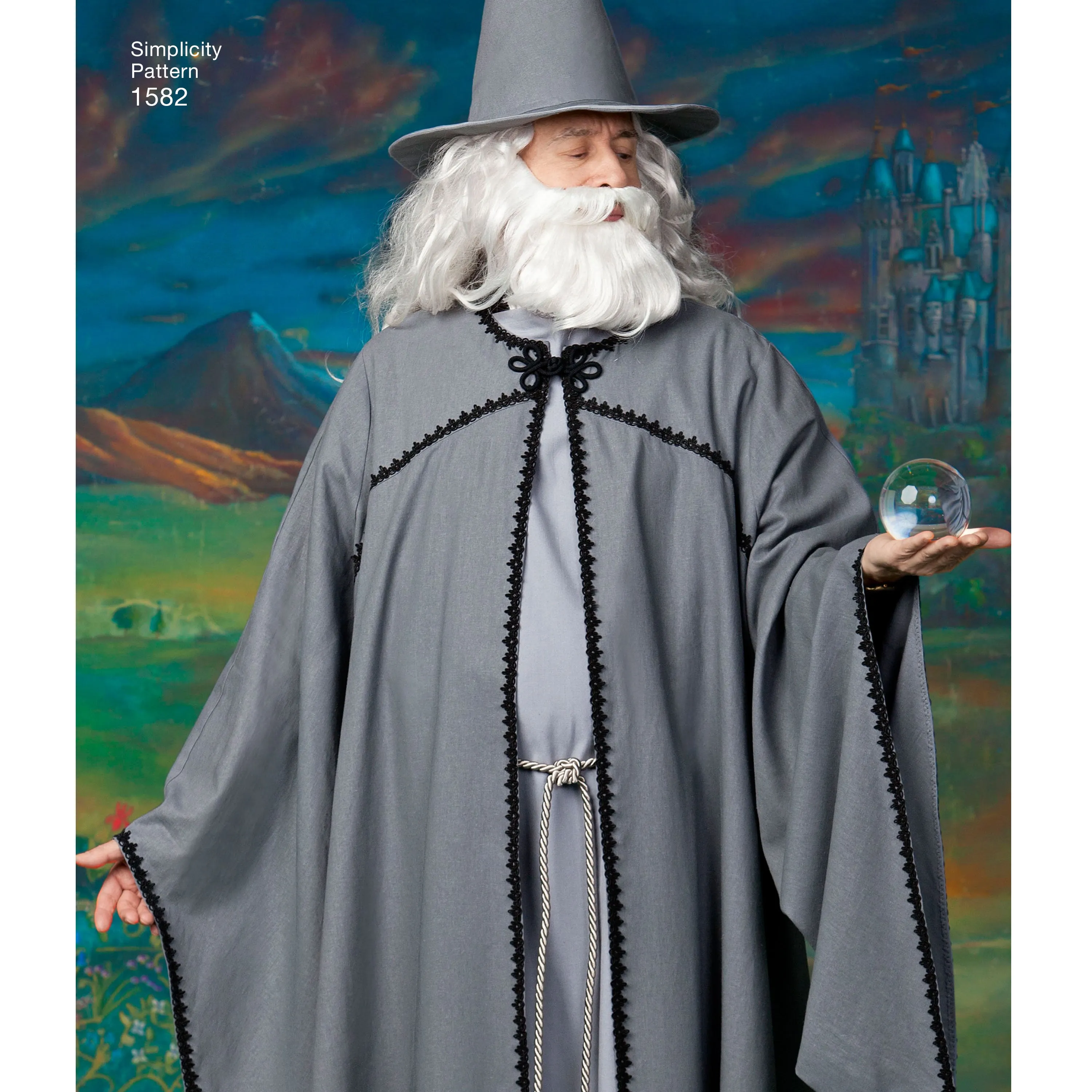 Simplicity Pattern 1582 Misses, men and teen hooded cape costume
