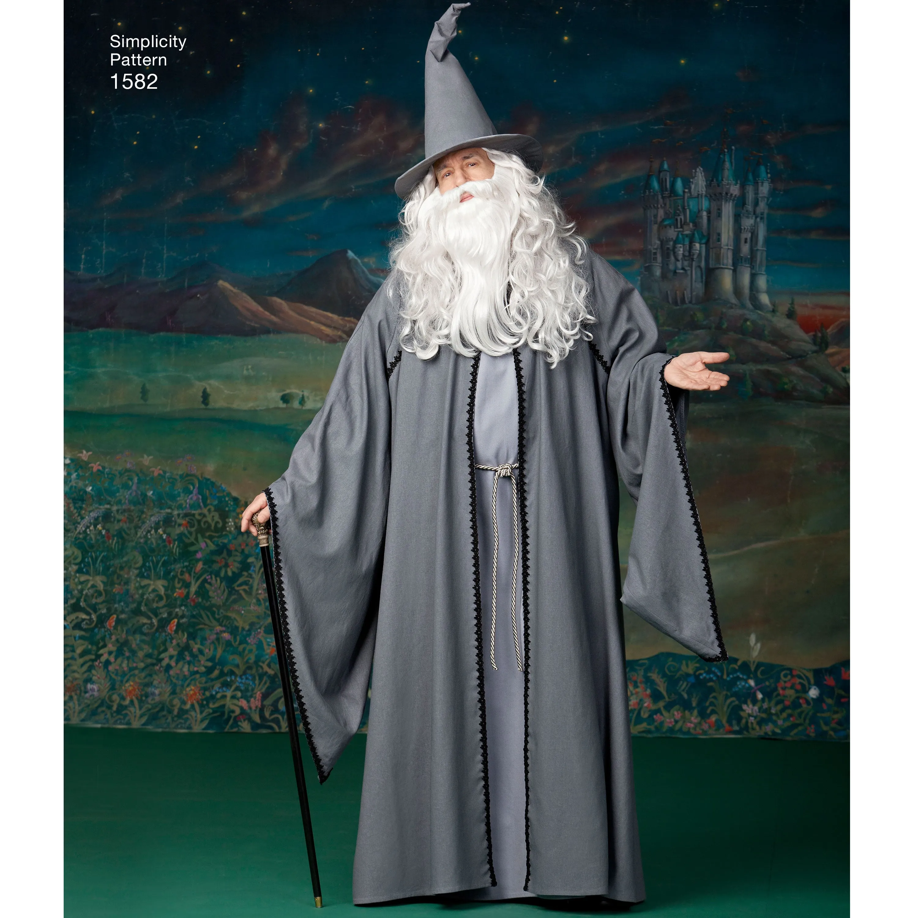 Simplicity Pattern 1582 Misses, men and teen hooded cape costume