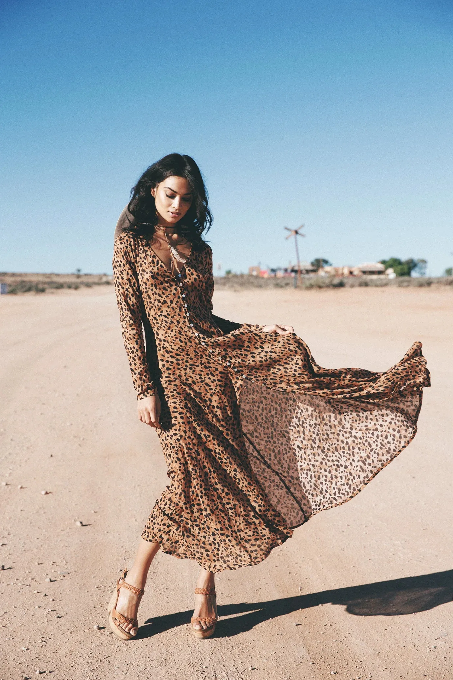 SPELL WILD ONES MAXI GOWN SIZE L & S VERY RARE