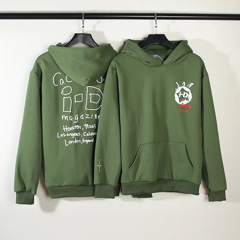 Stussy Hoodie Green Hoodie Sweatshirt Graffiti Letters