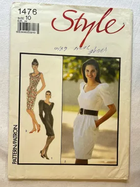 Style 1476 UNCUT Misses Dress Size 10