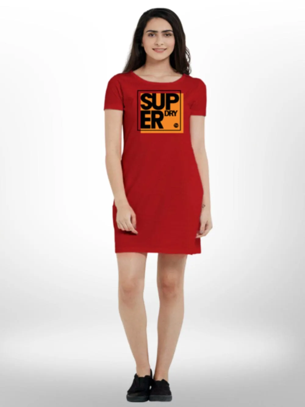 Summer Comfortable Super Dry Printed Long T-shirt For Women's