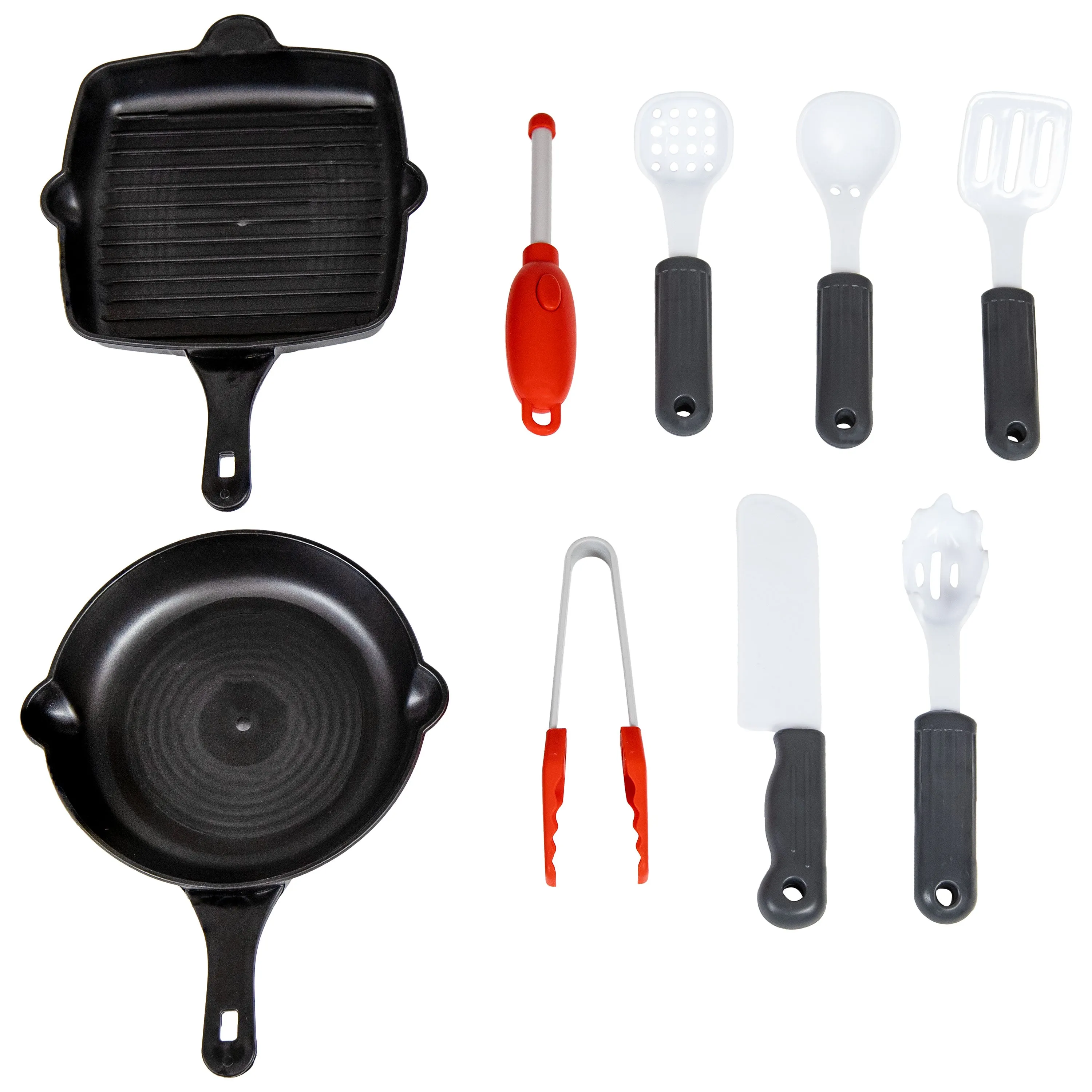 Sunnydaze Sizzle and Smoke Toy Grill Set for Kids Ages 3 