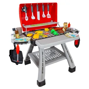 Sunnydaze Sizzle and Smoke Toy Grill Set for Kids Ages 3 