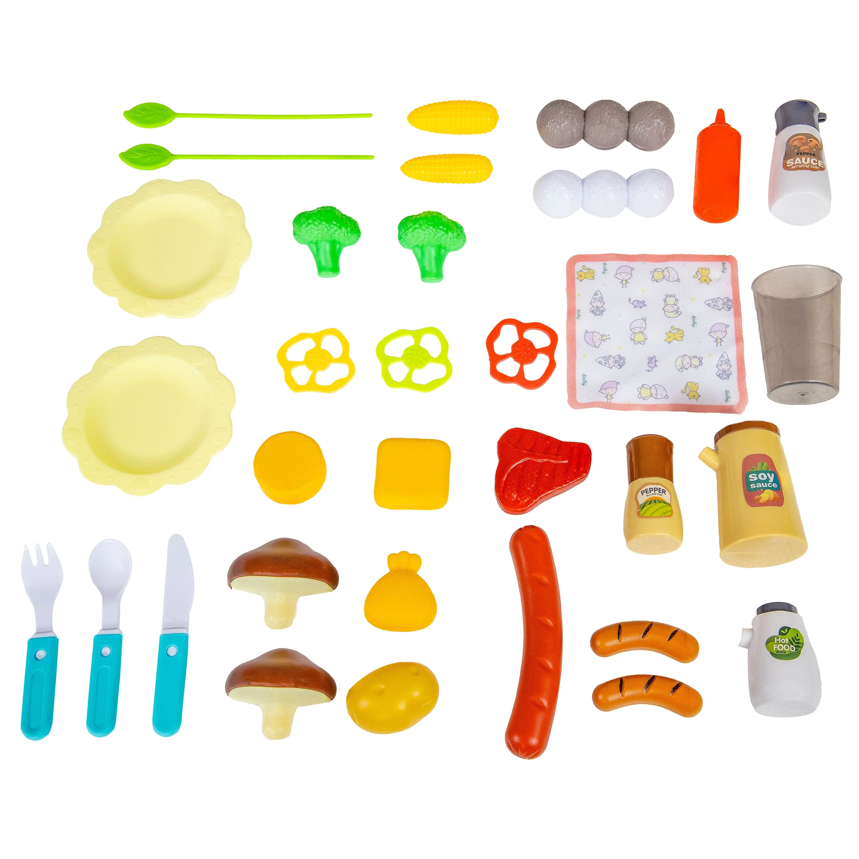 Sunnydaze Sizzle and Smoke Toy Grill Set for Kids Ages 3 