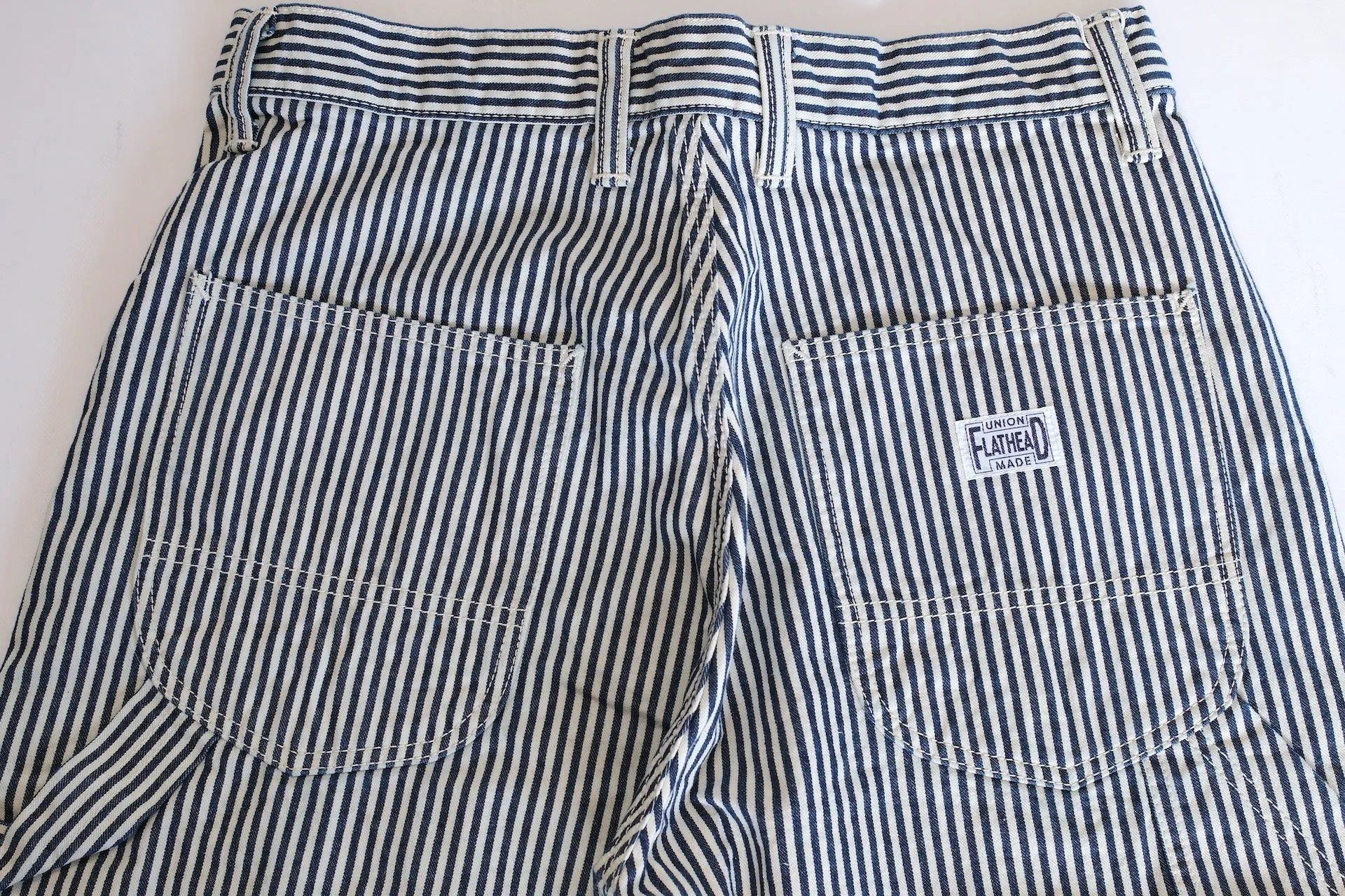 The Flat Head 11oz Indigo Dyed Hickory Painter Pants (Straight Tapered fit)