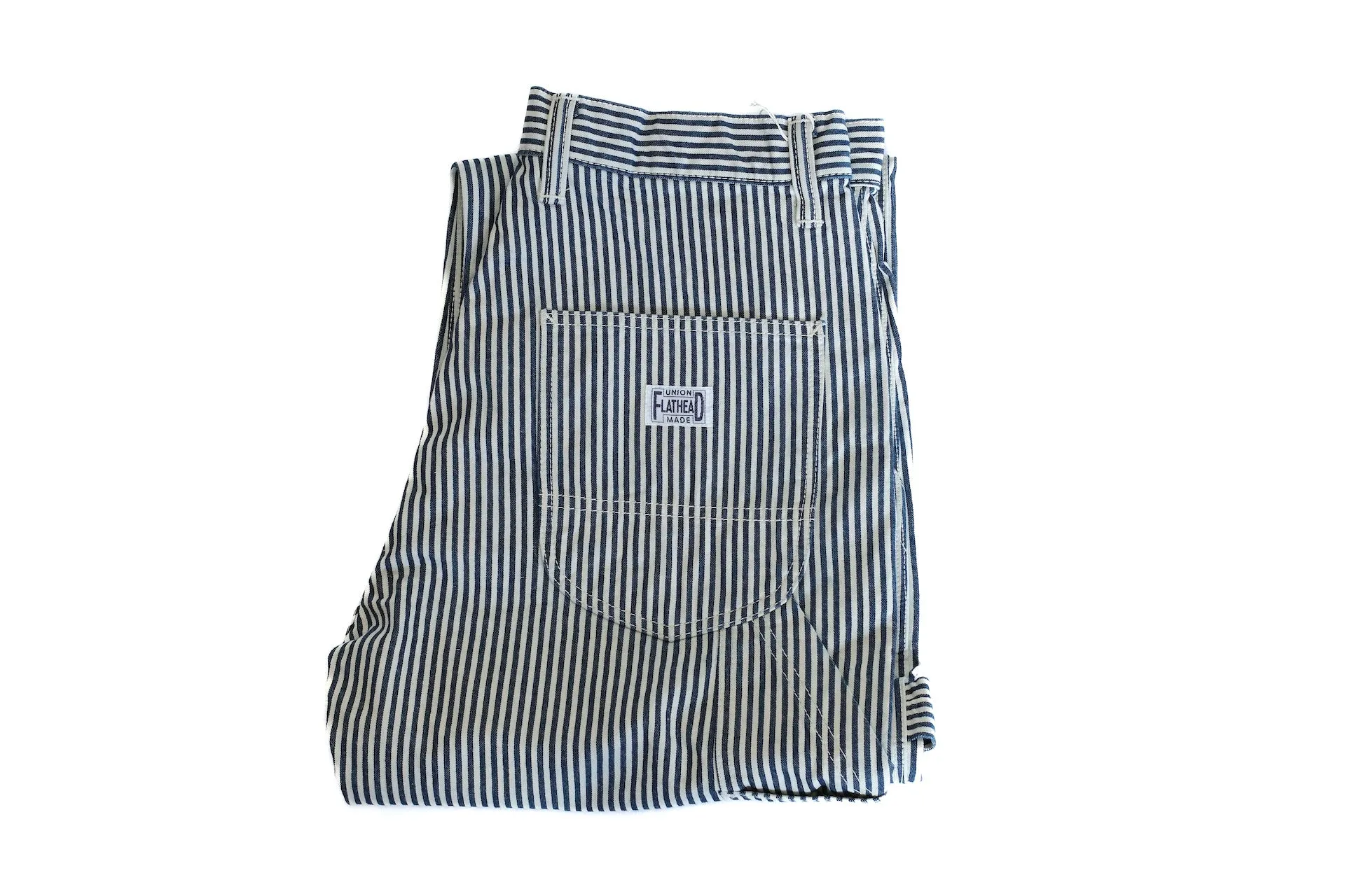 The Flat Head 11oz Indigo Dyed Hickory Painter Pants (Straight Tapered fit)