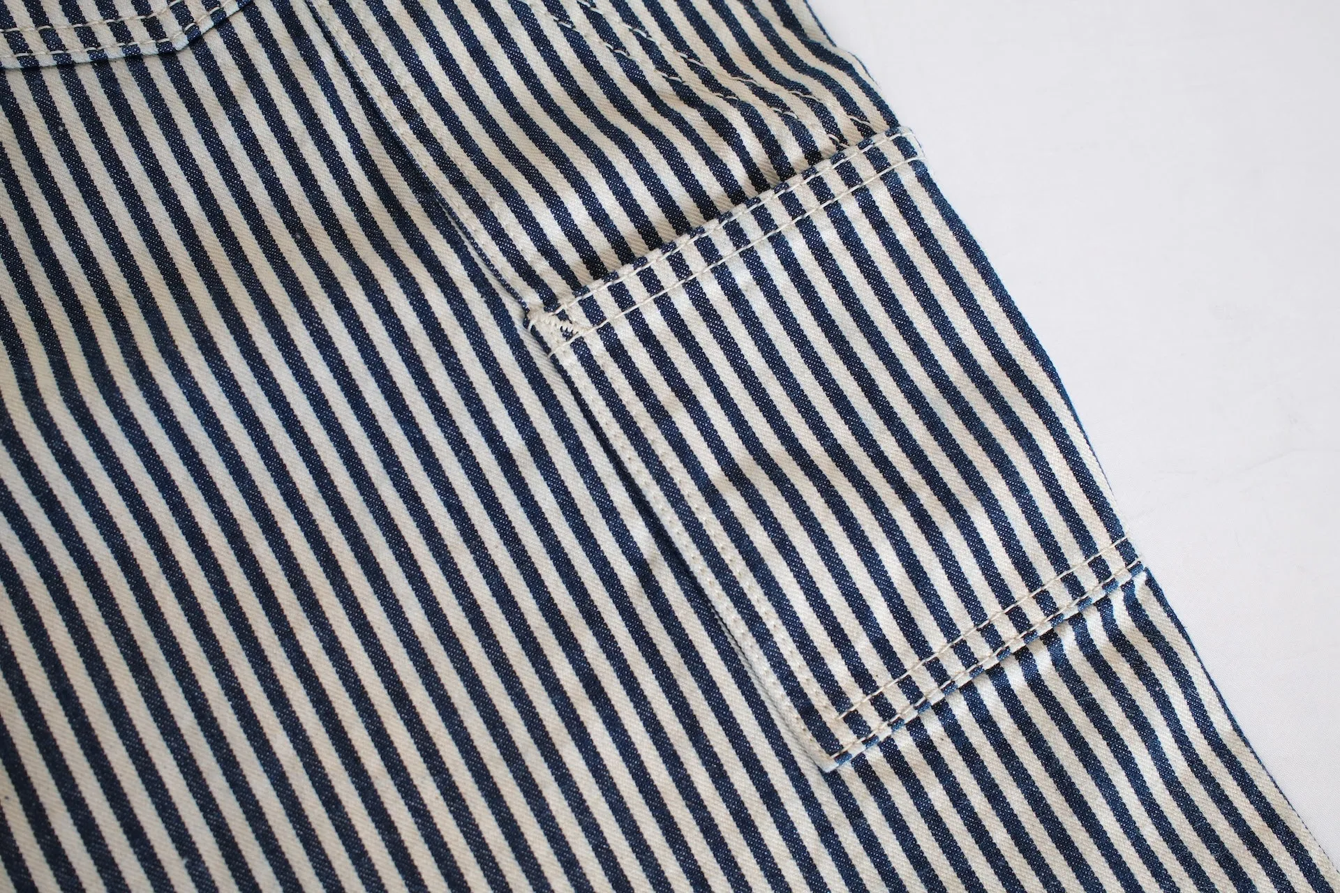 The Flat Head 11oz Indigo Dyed Hickory Painter Pants (Straight Tapered fit)