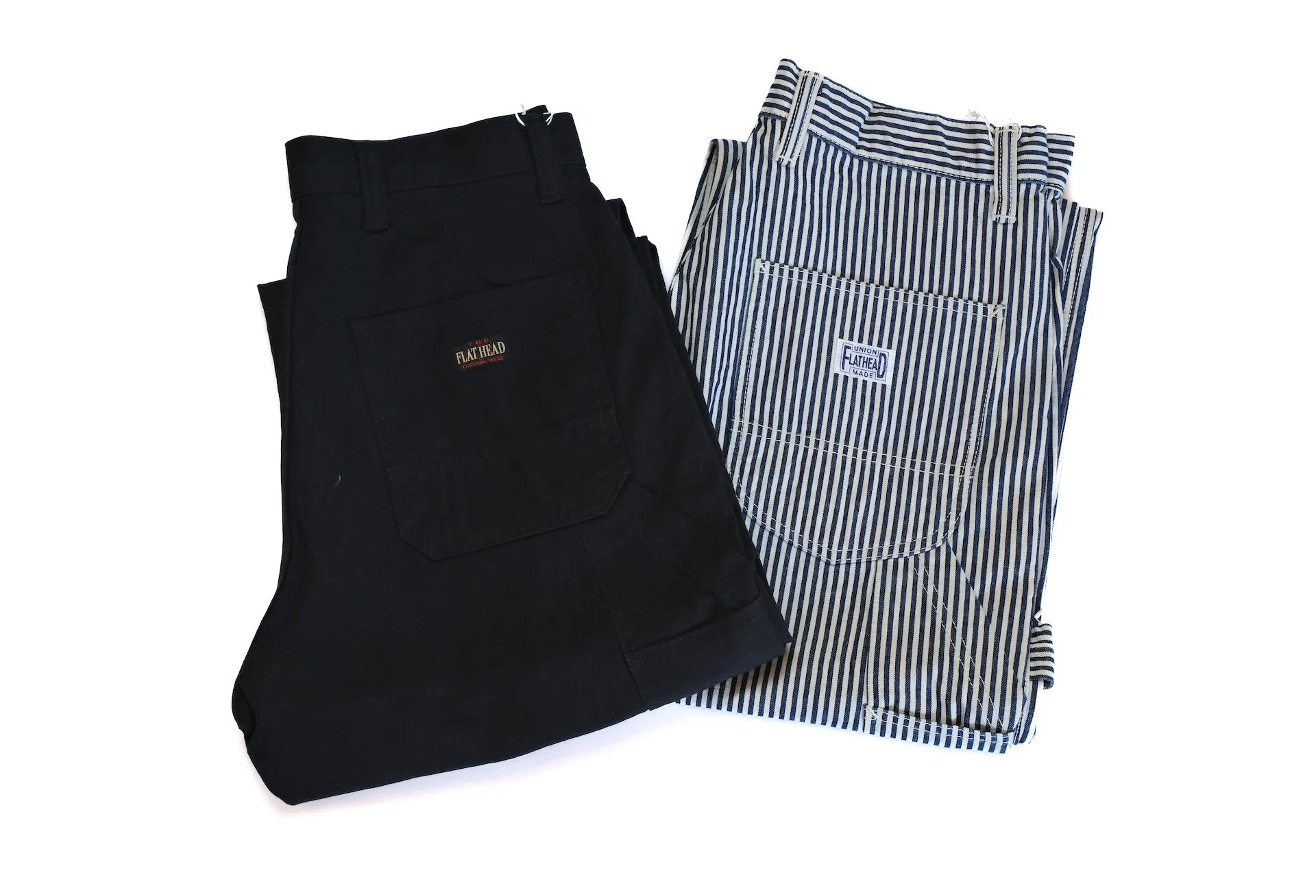 The Flat Head 11oz Indigo Dyed Hickory Painter Pants (Straight Tapered fit)