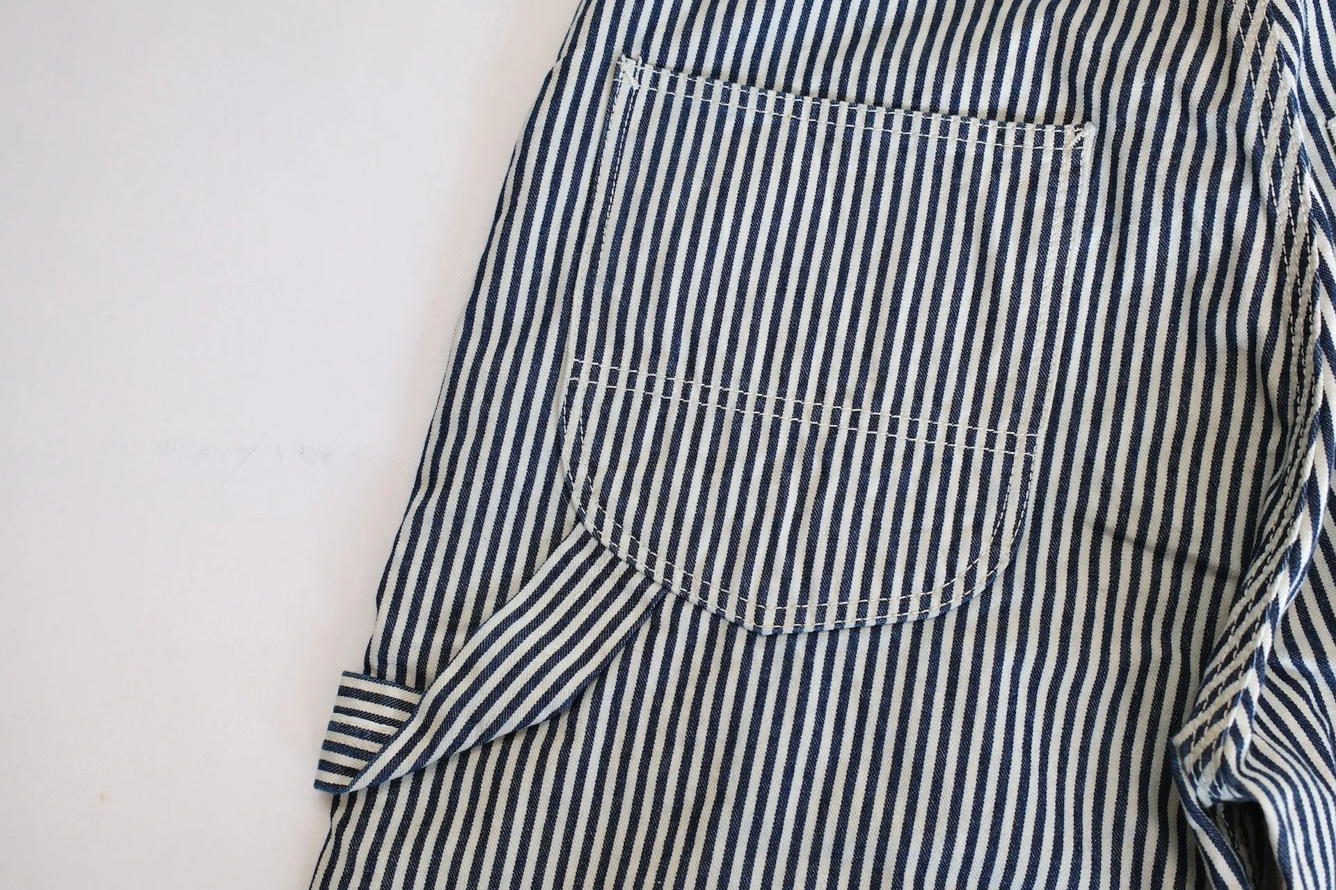 The Flat Head 11oz Indigo Dyed Hickory Painter Pants (Straight Tapered fit)