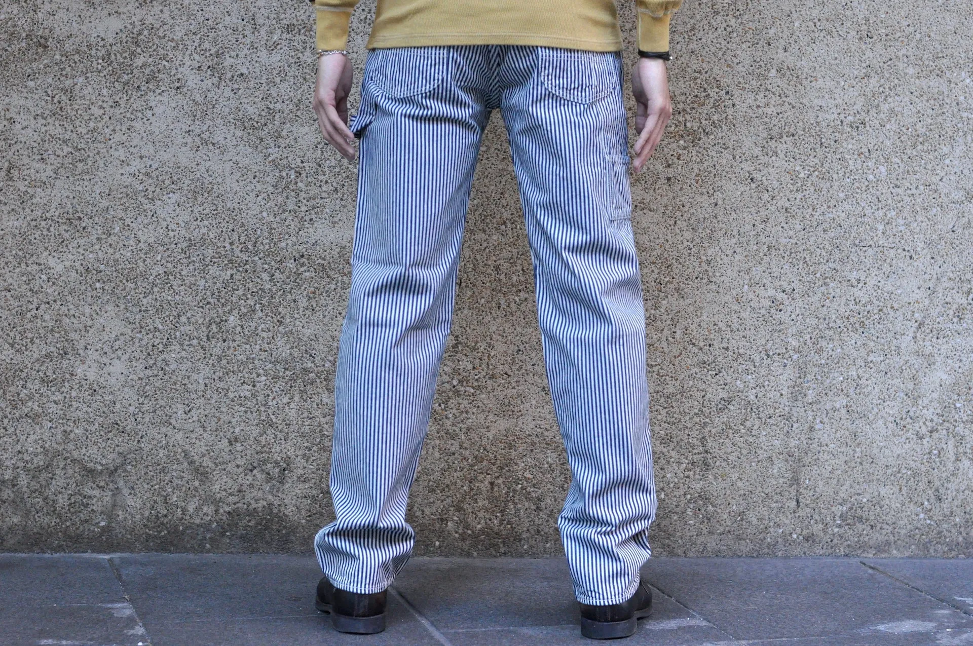 The Flat Head 11oz Indigo Dyed Hickory Painter Pants (Straight Tapered fit)