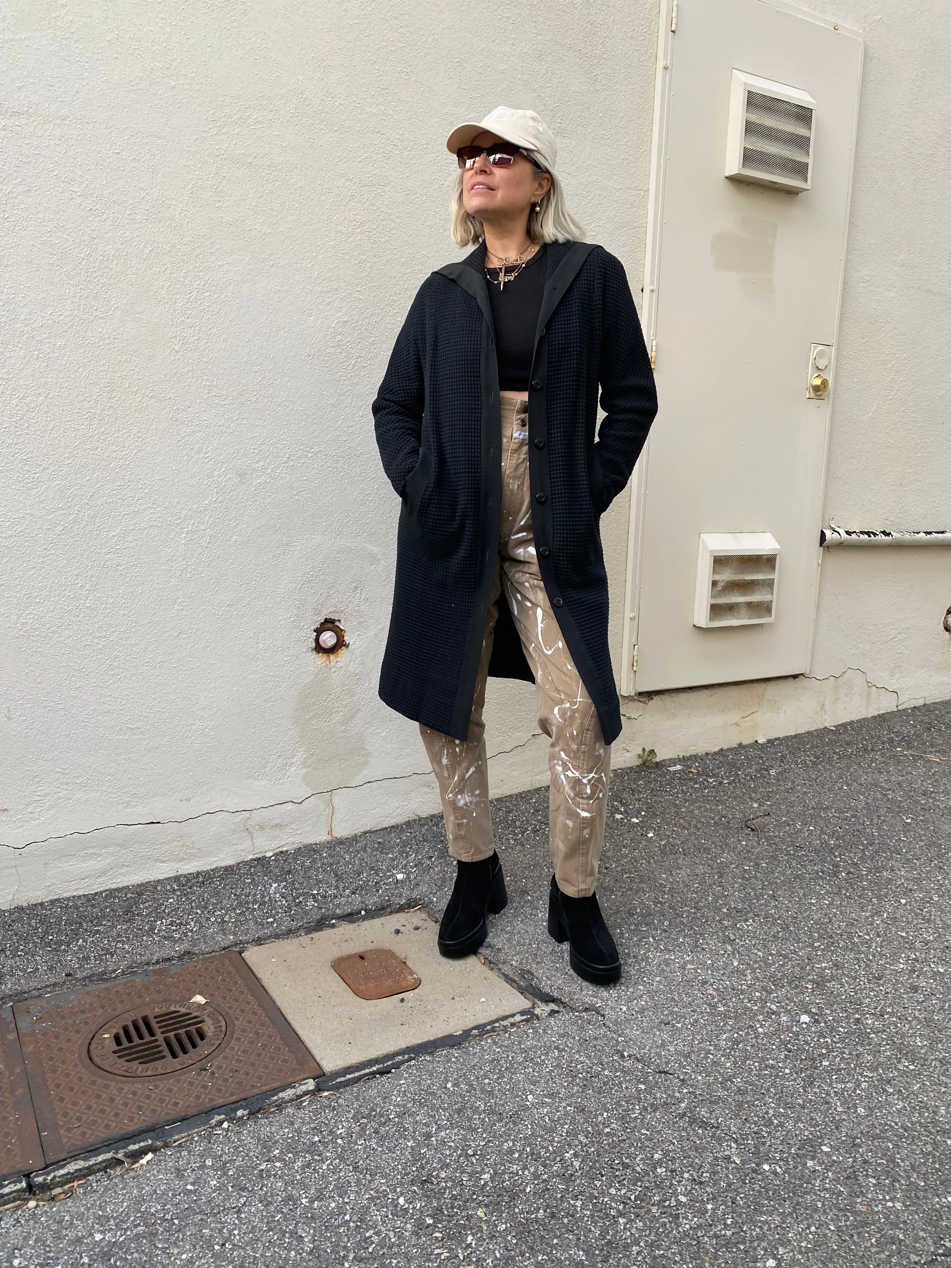 Thermal Waffle Weave Coat