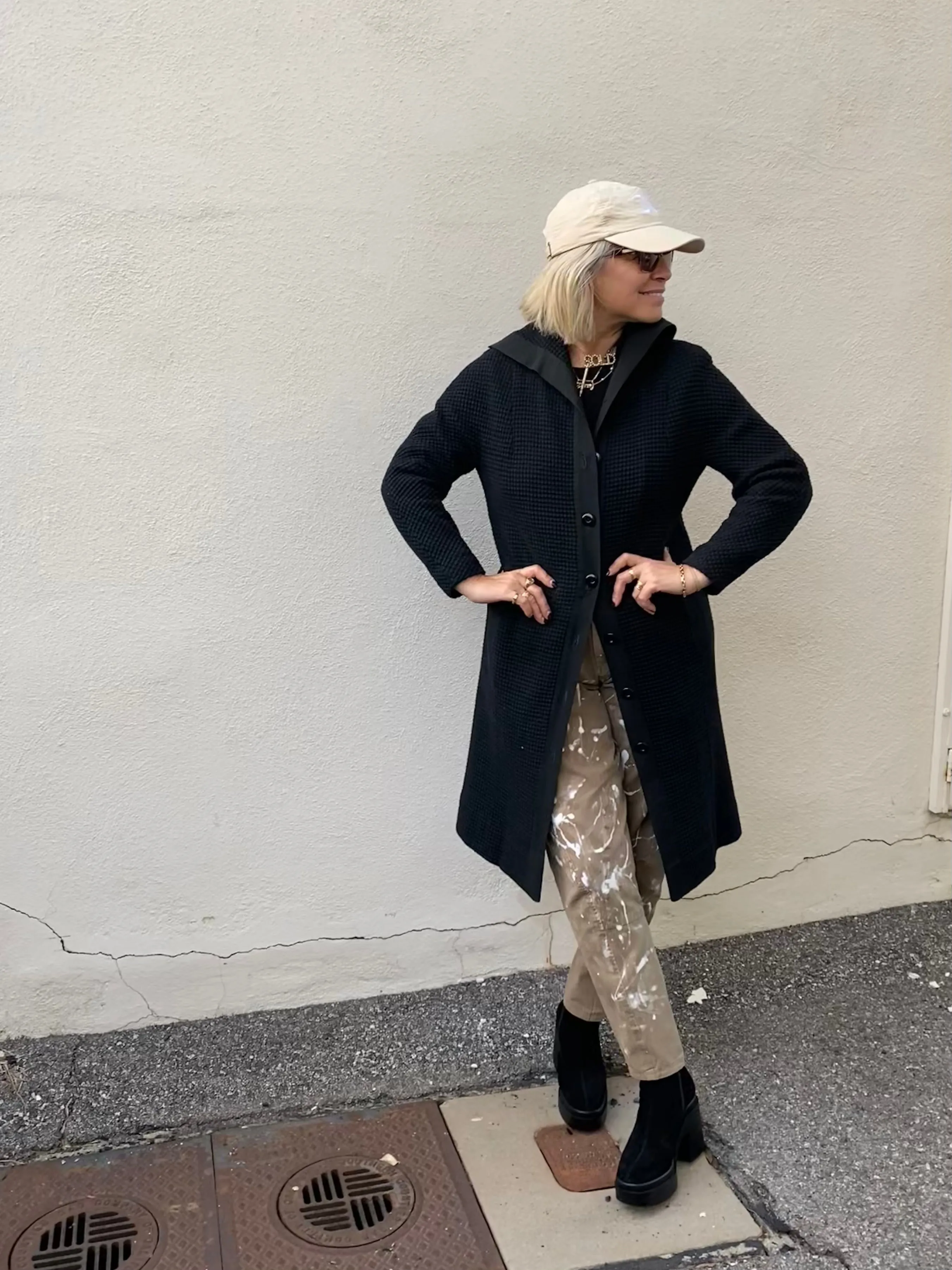 Thermal Waffle Weave Coat