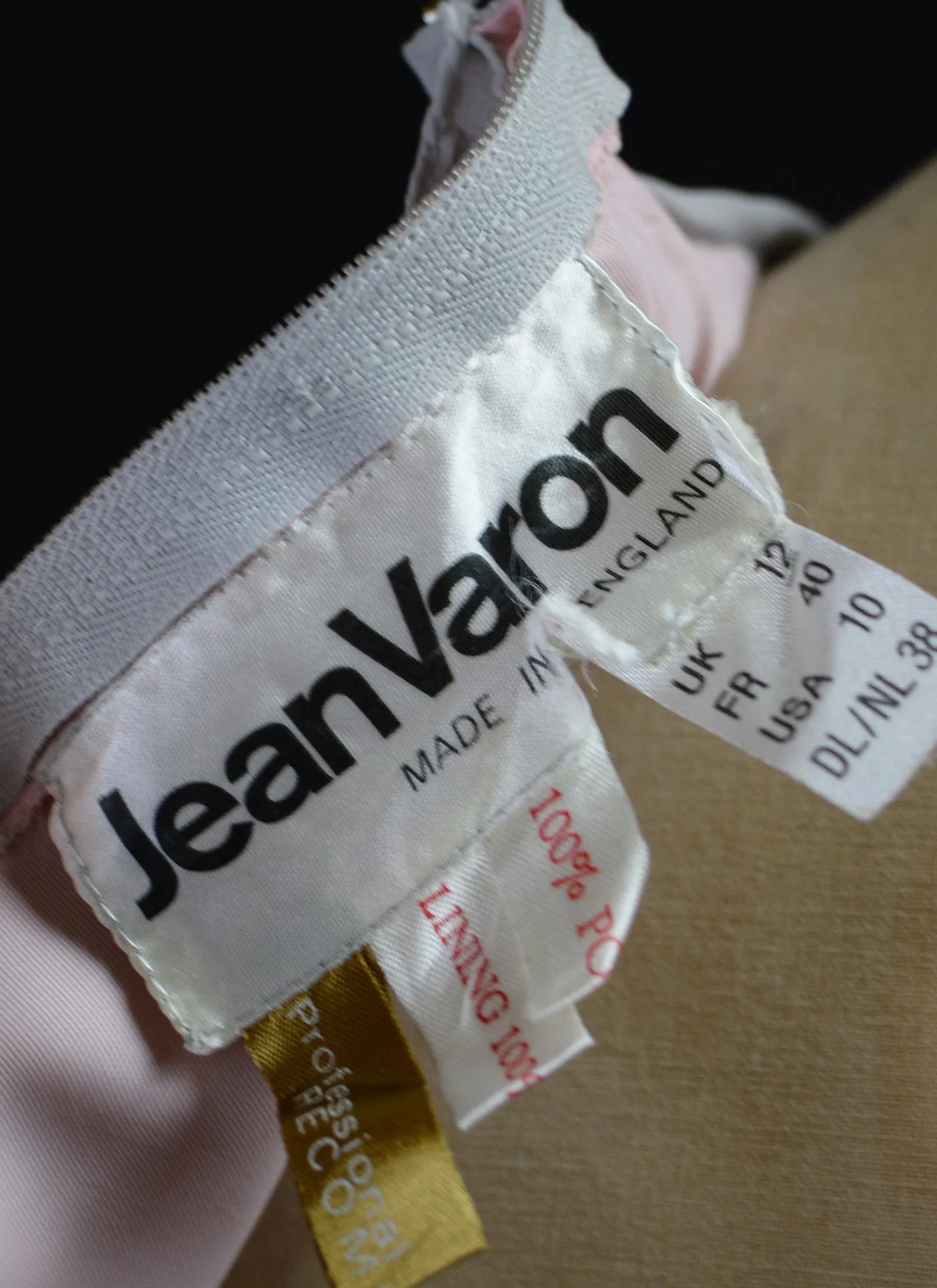 Vintage 1970s Dove Grey Jean Varon Dress