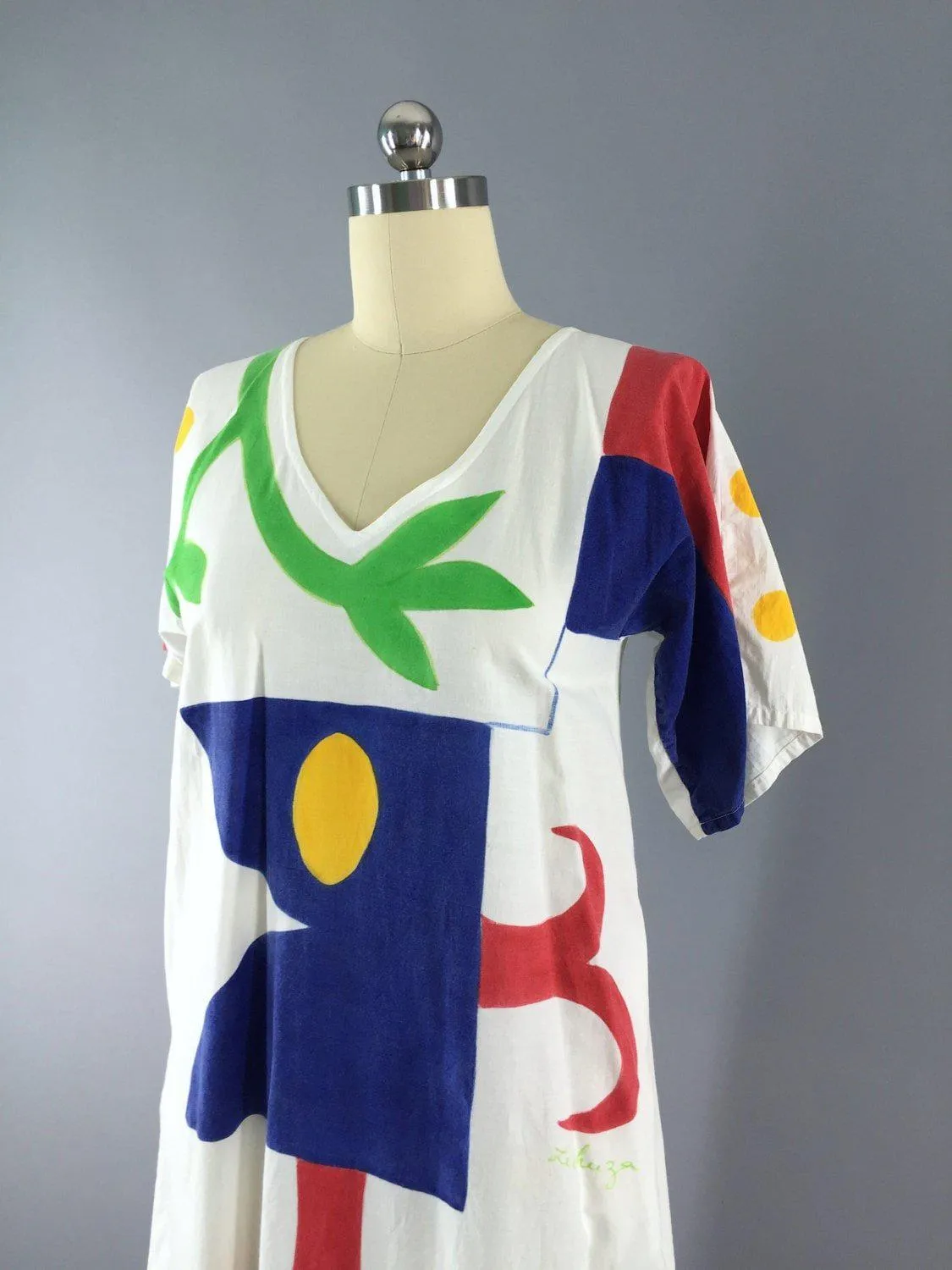Vintage 1970s Dress / LeChuza Caftan
