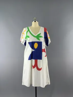 Vintage 1970s Dress / LeChuza Caftan