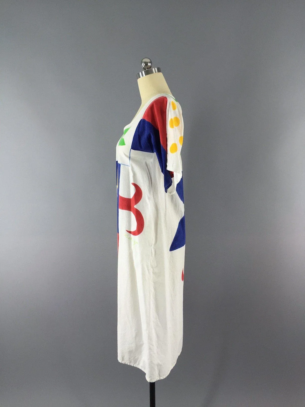 Vintage 1970s Dress / LeChuza Caftan