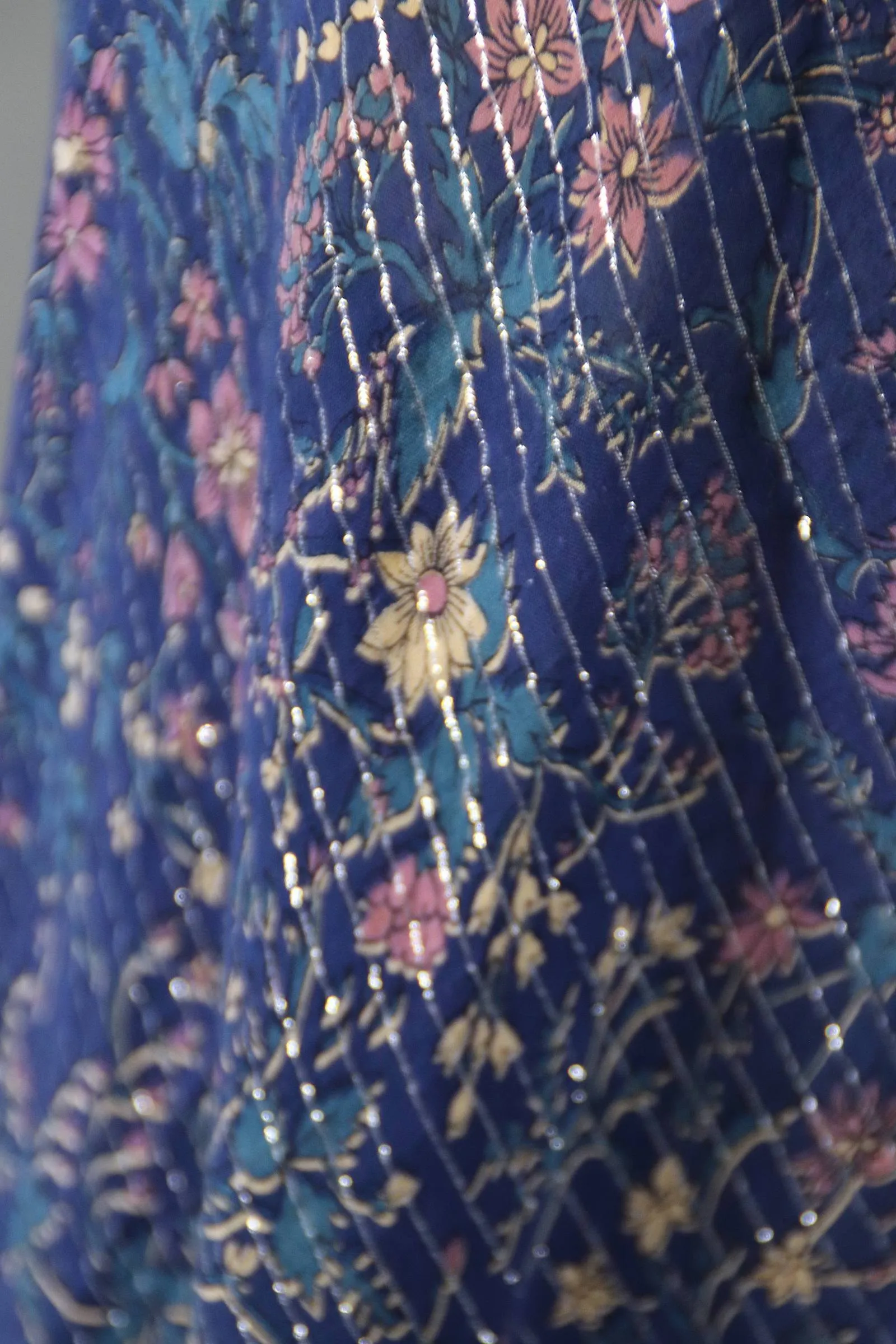 Vintage 1970s Indian Cotton Maxi Dress / OH CALCUTTA