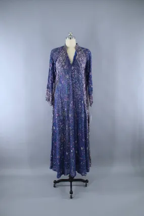 Vintage 1970s Indian Cotton Maxi Dress / OH CALCUTTA