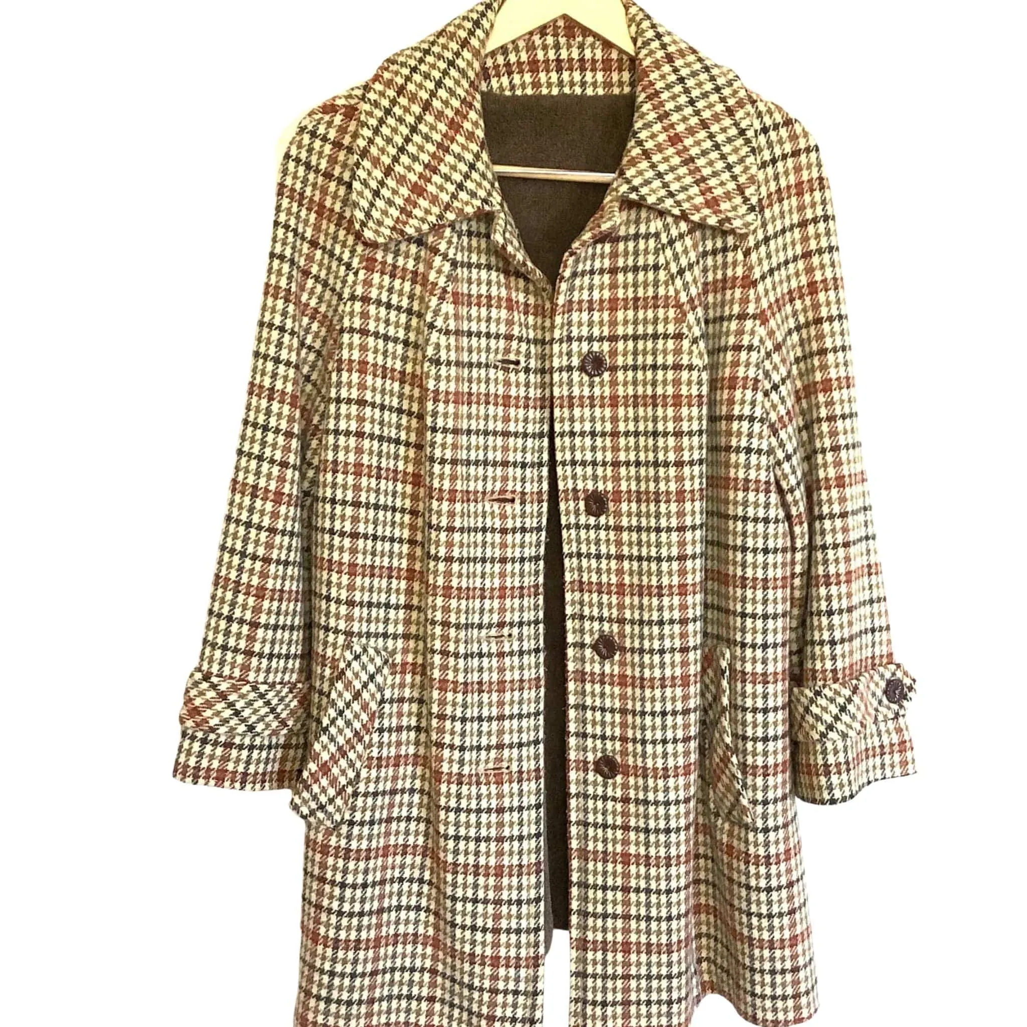 Vintage Houndstooth Coat