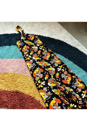 Vintage SUPER RARE Cat Mushroom and More Novelty Dress