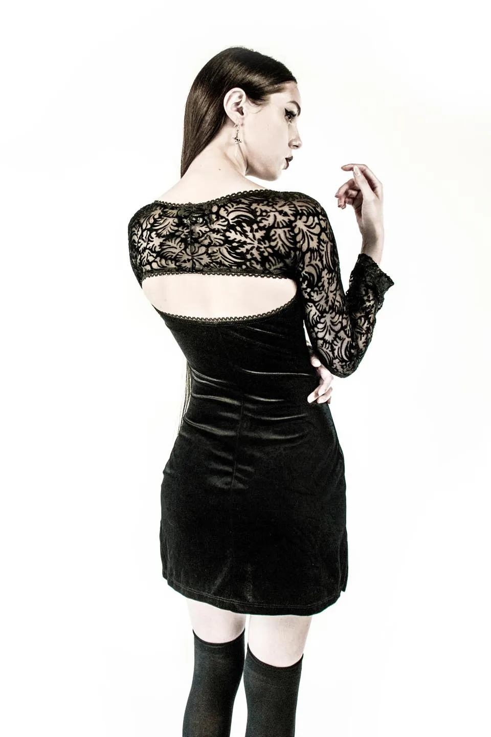 Vintage Velvet Burnout Dress