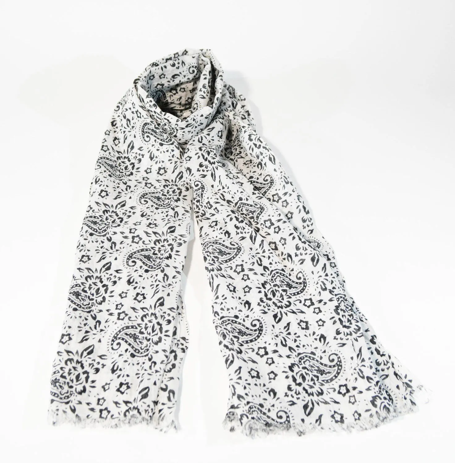 Viscose Scarf Paisley Print