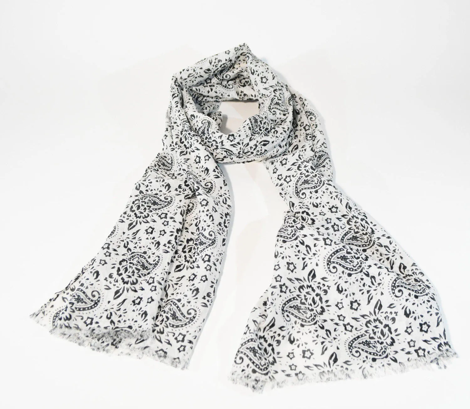 Viscose Scarf Paisley Print