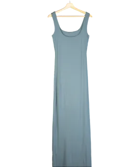 Viveh Blue Sapphire Sleeveless Jersey Maxi Dress UK 4