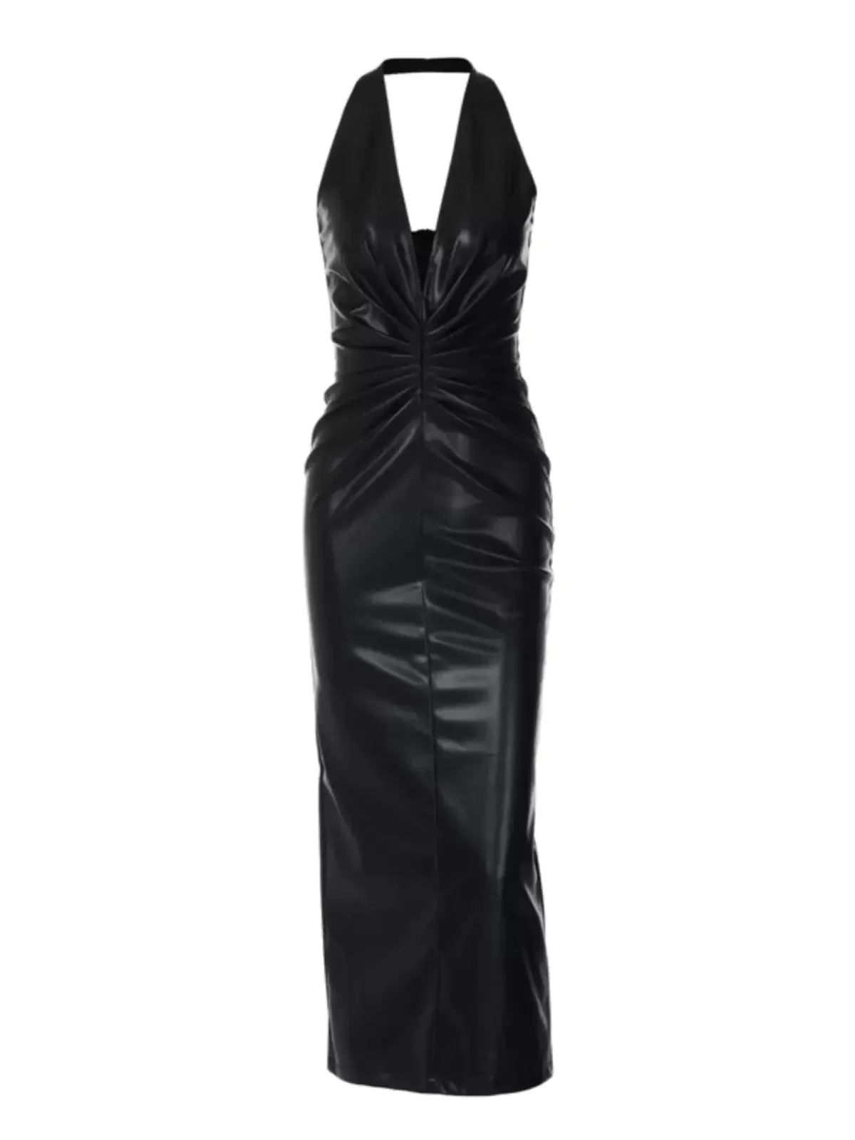 Vvsha Camden Faux Leather Maxi Dress
