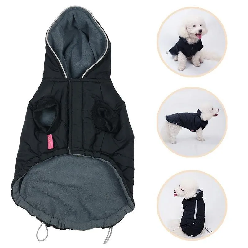 Waterproof Dog Winter Fleece Jacket