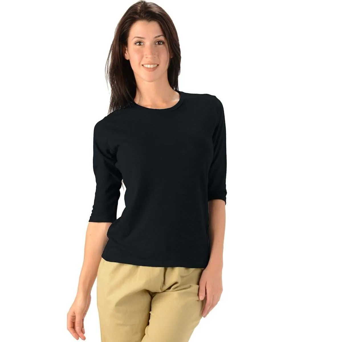 Women's 3/4 Sleeve Organic Cotton Blend Hemp Shirt