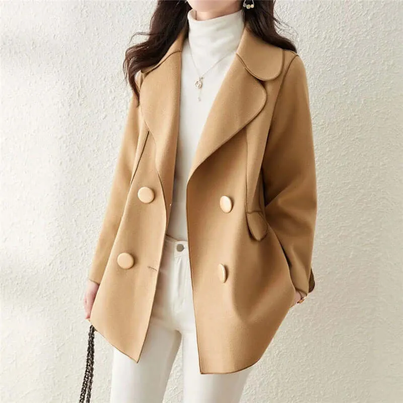 Women's Double-Breasted Wool Coat