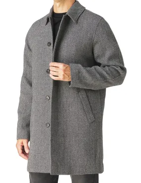 Wool Herringbone Raglan Coat