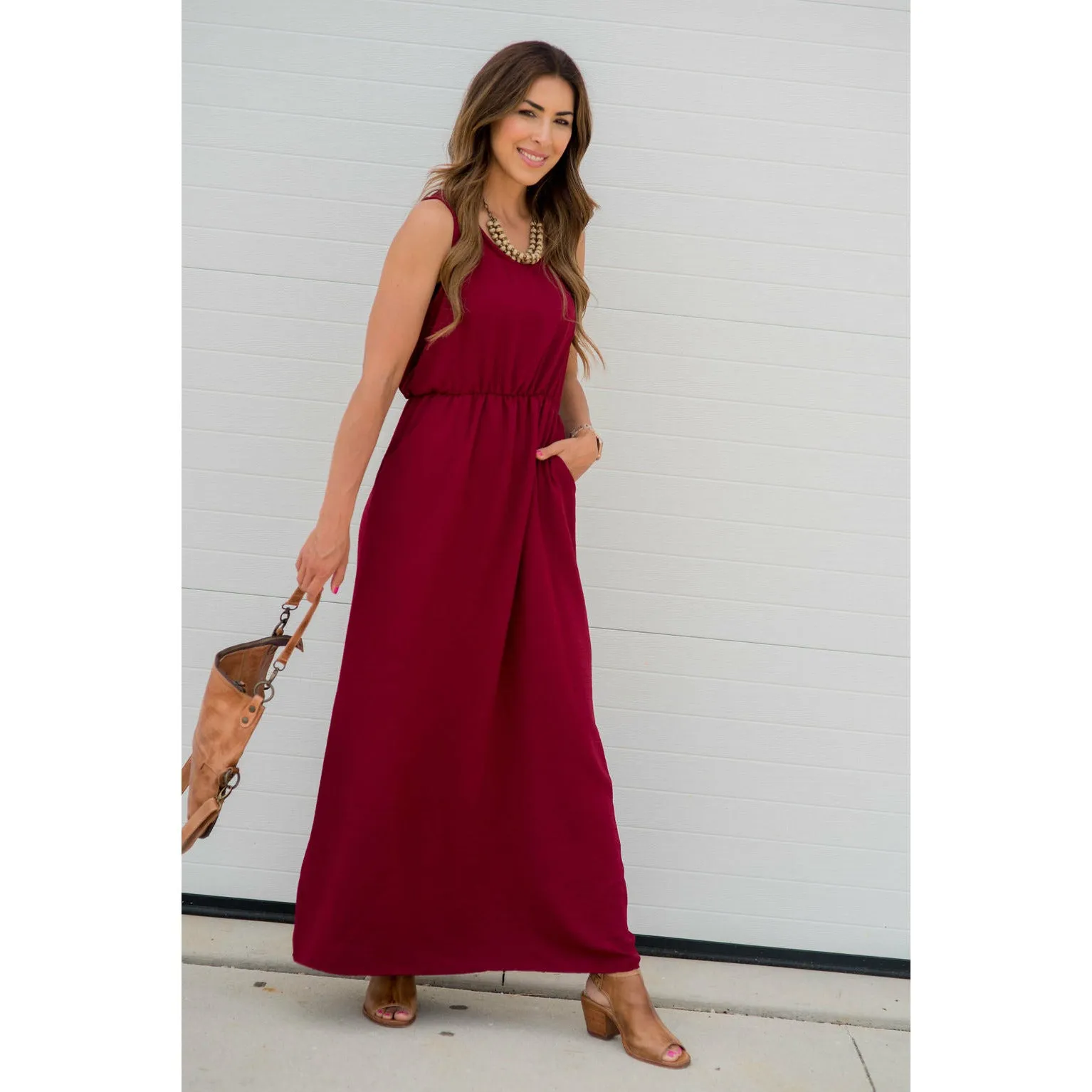 Woven Dressy Pocket Maxi