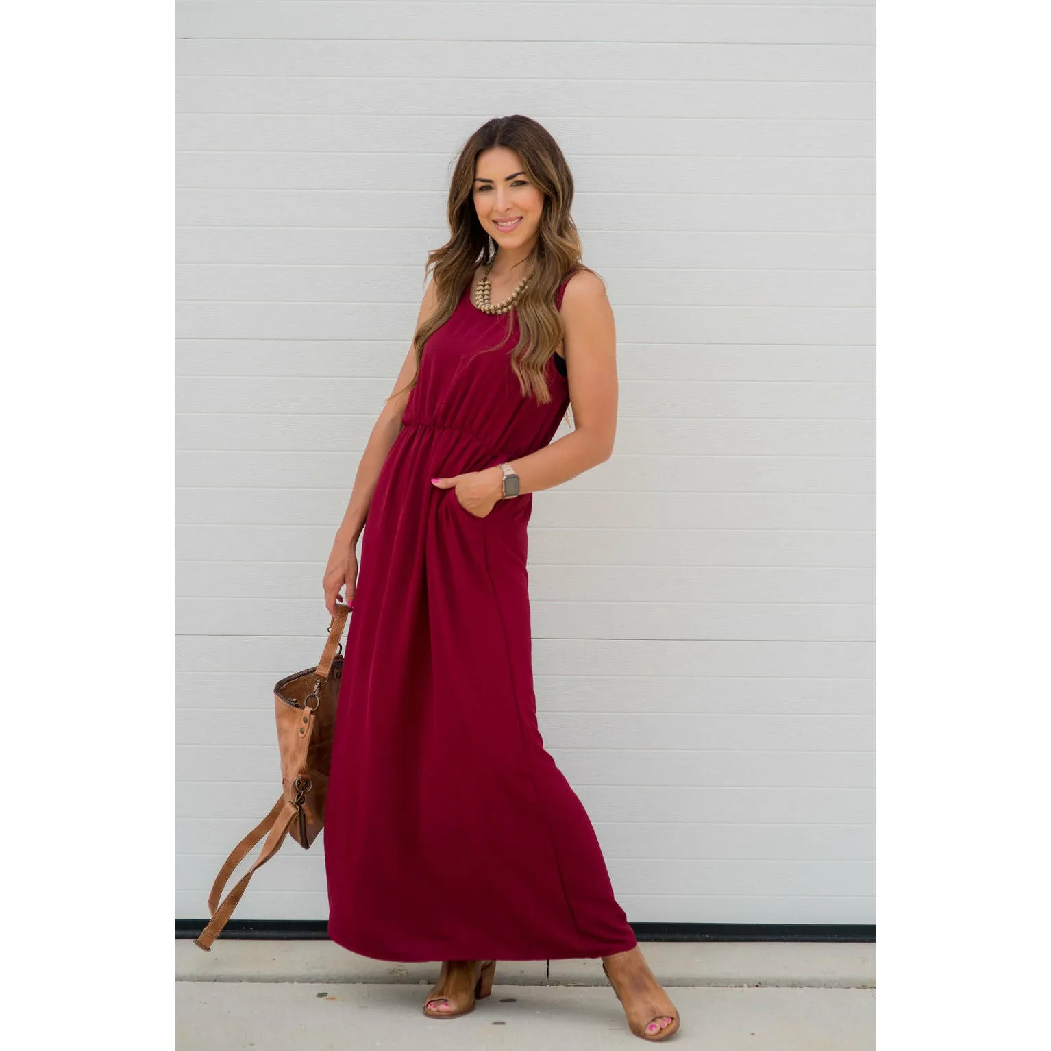 Woven Dressy Pocket Maxi