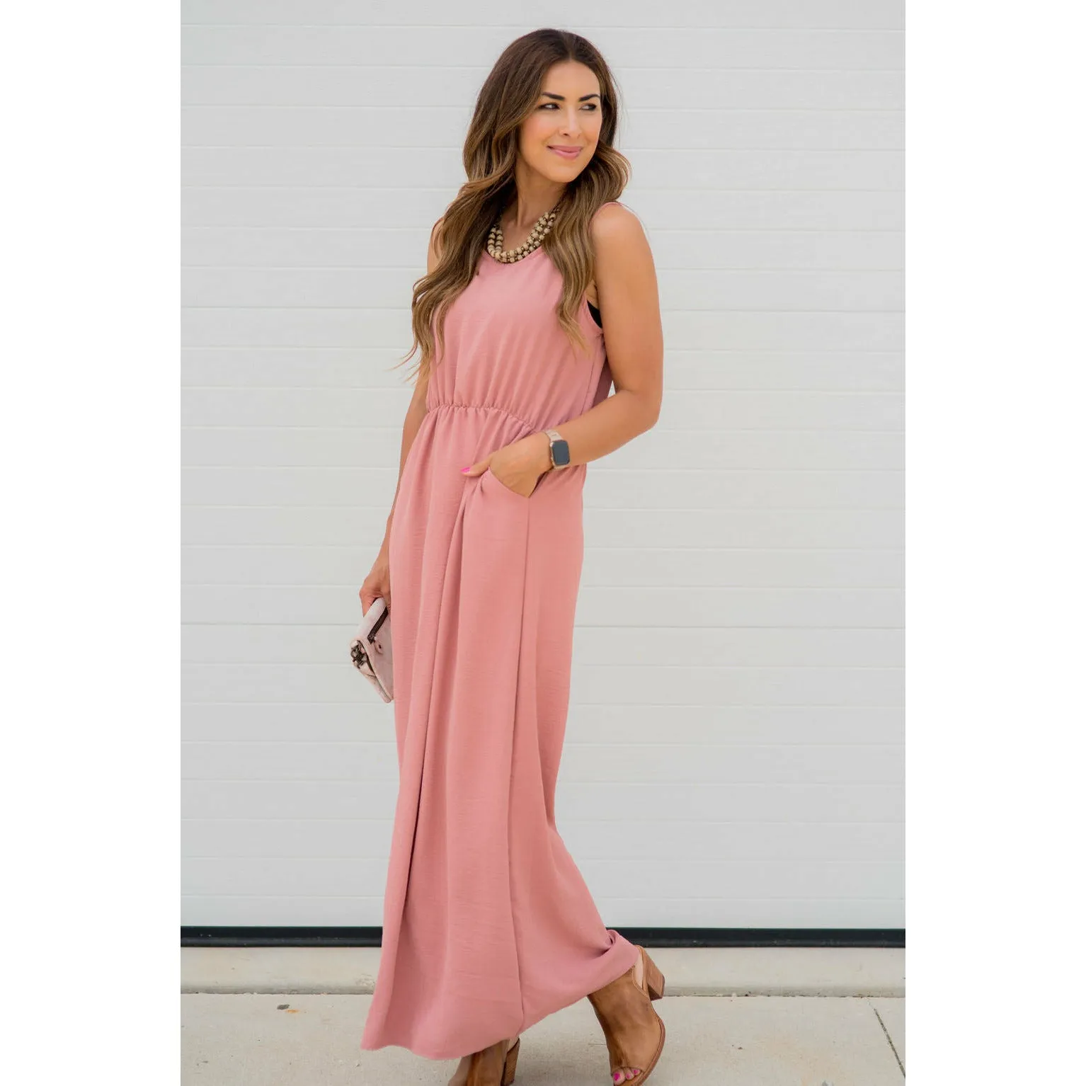 Woven Dressy Pocket Maxi
