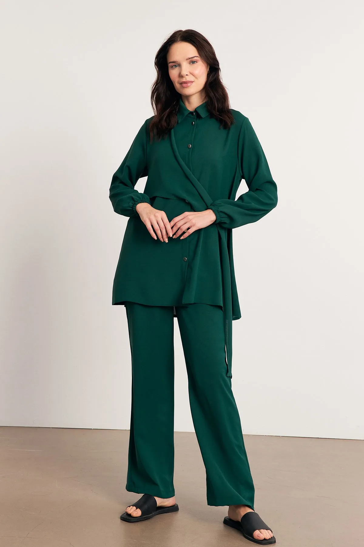 ZRF Women Perla Tunic Pants Set - Emerald - Kharkiv