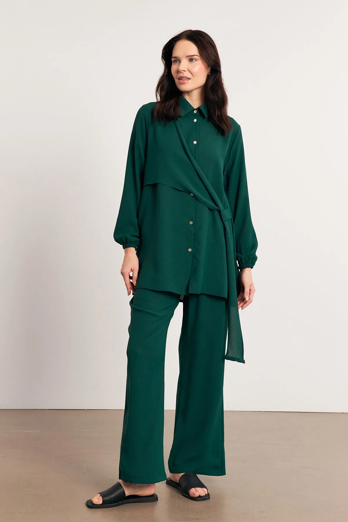 ZRF Women Perla Tunic Pants Set - Emerald - Kharkiv